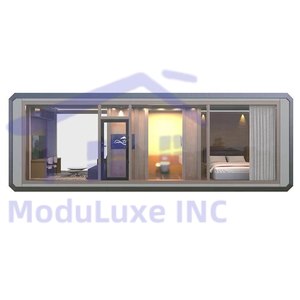 Cabine à panneau sandwich en acier moderne pour mini maison de luxe contemporaine pour attractions touristiques imperméable pour villa appartement bureau - Product Image 2