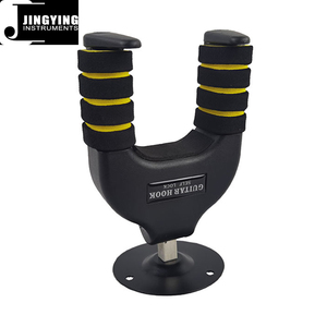 2024 jingying âm nhạc Guitar móc, Bán Buôn sắt cơ sở + ABS trọng lực tự động khóa Guitar tường móc tự Khóa đàn guitar móc áo - Product Image 1