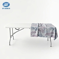 Table pliante portable en résine blanche de 72x30 pouces pour réceptions de mariage et banquets