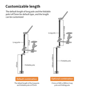 1073 cm <b>Universal</b> Long 360 Degree Rotatable Foldable Telescopic Transducer Bracket for Boat Fishing - Product Image 3