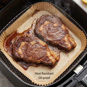 Doublures pour friteuse à air chaud Direct Source Factory - Résistantes aux hautes températures, anti-fuite, papier antiadhésif <span class=keywords><strong>de</strong></span> qualité alimentaire, Miracle <span class=keywords><strong>de</strong></span> la cuisine 7,9 pouces - Product Image 3