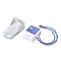 Kit de Luces LED Inteligentes para Exteriores SUREN OLCK-300R2, Impermeables IP65, Rango de Detección de 10 m, Sensor de Movimiento PIR Inalámbrico de Doble Elemento, 3-5