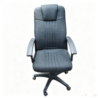 Fauteuil de bureau ergonomique haut dossier en cuir PU, pivotant et réglable, avec base chromée, pour dirigeant ou visiteur - Vente en gros