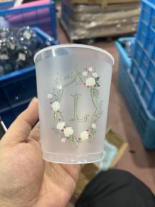 Bicchieri Flessibili Opachi Infrangibili con Stampa Digitale a Colori Personalizzata per Bomboniere Matrimoniali - Product Image 2
