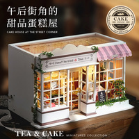 Kit de meubles DIY style cabane en bois, reproduction classique 'Sweet Berry Time', thème baies, style rétro doux