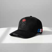 Casquettes de baseball OEM ODM personnalisées avec logo brodé 3D, doublure en satin, casquette de baseball à 5 panneaux, Gorras G5 NFC Son of God Black Baez Caps