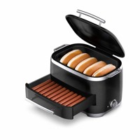 Machine à vapeur électrique 2 couches la plus vendue pour 20 hot-dogs, 6 pains, saucisses et pains, cuiseur vapeur pour légumes, pains Bao, saucisses Bratwurst