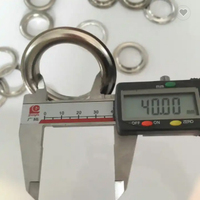 Anneaux arrière à œillets en aluminium de 40mm de diamètre intérieur dans un ruban de 8cm