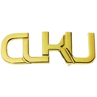 Boucle de ceinture italienne en alliage de zinc doré avec logo personnalisé, design de boucle à lettres sur mesure, moulage sous pression, accessoire de boucle de ceinture