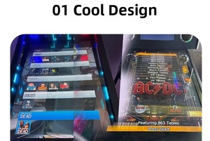 <span class=keywords><strong>Arcade</strong></span> Huyền Thoại Công Viên Jurassic Pinball Bán 6-Bóng Ảo Siêu Pinball Máy 49-Inch 4K Cổ Điển Gỗ Pinball Giao Diện Điều Khiển - Product Image 5