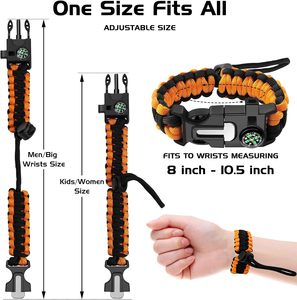 Pulseras <span class=keywords><strong>de</strong></span> supervivencia <span class=keywords><strong>de</strong></span> cuerda OEM multiherramienta con kit <span class=keywords><strong>de</strong></span> hebilla <span class=keywords><strong>de</strong></span> brújula <span class=keywords><strong>de</strong></span> silbato <span class=keywords><strong>de</strong></span> arranque <span class=keywords><strong>de</strong></span> fuego <span class=keywords><strong>de</strong></span> pedernal para acampar - Product Image 2