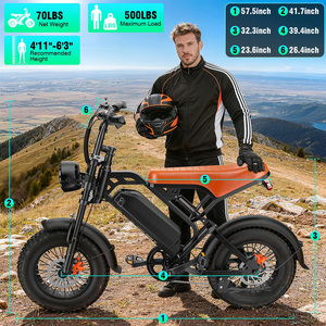 Bicicleta Eléctrica Impermeable de 250W sin Escobillas, 48V, Batería de Litio Extraíble, 32 Millas de Autonomía, Frenos de Disco Dobles, para Adultos, para Europa - Product Image 3