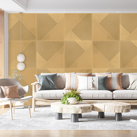 Commande en gros de panneaux en feutre PET modernes, écologiques, ignifuges et imperméables, NRC 0.9, pour hôtel, bureau, cinéma maison, salon, hôpital