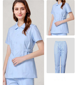 Ensemble de Blouse et <span class=keywords><strong>Pantalon</strong></span> <span class=keywords><strong>Médical</strong></span> Personnalisé à Manches Courtes pour <span class=keywords><strong>Femme</strong></span>, Idéal pour Hôpitaux, Cabinets Dentaires et Soins Infirmiers - Vente en Gros à Prix Abordable - Product Image 4