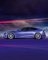 Nouveau kit carrosserie en fibre de carbone pour Tesla Model S, style Vors amélioré : lèvre avant, diffuseur, spoiler, capot, jupes latérales
