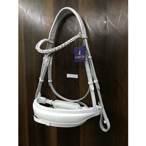 Tachuela de caballo duradera personalizable de cuero acolchado suave equitación brida rienda con logotipo - Product Image 2