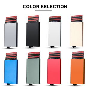 CASEKEY Portfel New Style Pop up <b>Wallet</b> Slim Pocket Business <b>Card</b> Case Personalized Low Price Aluminum Minimalist <b>Wallet</b> - Product Image 6