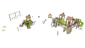 Équipement de terrain de jeux en plein air, toboggan en bois, équipement Little Tikes, équipement commercial, zoo à thème, parc d'attractions - Product Image 3