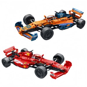 Reobrix 1:8 Control Remoto F1 Modelo SF71H Fórmula Modelo de Carreras Fórmula Uno Modelo de Coche BloBuilding Blocks Sets Niños Regalo de Cumpleaños - Product Image 1