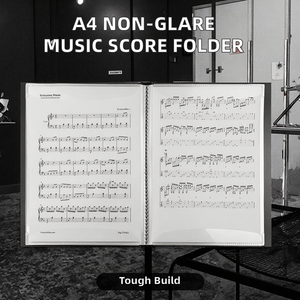 <span class=keywords><strong>A4</strong></span> Antideslumbrante PP Music Score Storage Display Book Music Note Carpeta de archivos Presentación Álbum Archivado Productos - Product Image 3