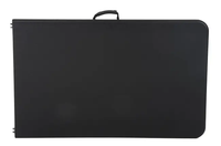 Tables Pliantes Rectangulaires en Plastique HDPE Noir de 180 cm, Pliables au Centre pour Fêtes, Vente en Gros