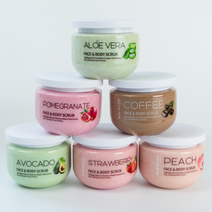 Private Label Ultra Hydrating and Exfoliating Whitening Fruit <b>Body</b> <b>Scrub</b> - Product Image 1