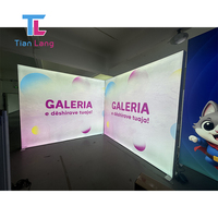 3 Stand mural Exposition d'angle en forme de U Caisson lumineux double face