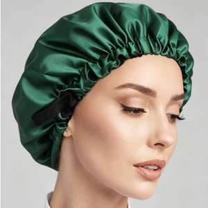 Gorro de satén sedoso de doble capa para mujeres musulmanas, elástico y ajustable, para dormir, antifrizz, protección del cabello, para maternidad y quimioterapia - Product Image 1