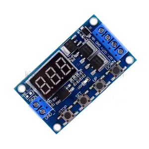 DC 12V 24V Dual MOS LED Digital Time Delay Relay pelatuk Cycle Timer Delay Switch papan sirkuit kontrol waktu modul DIY