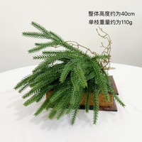 Aiguilles de pin artificielles Norfolk Soft-touch, plante verte artificielle unique, ornement de décoration de Noël pour la maison et le bureau