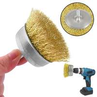 Lot de 15 brosses de polissage en fil d'acier recouvert de laiton avec tige de 1/4 pouce Rocaris, 3 tailles, personnalisable OEM