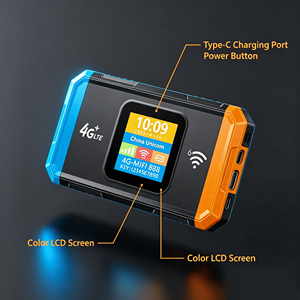 Routeur MiFi <span class=keywords><strong>de</strong></span> <span class=keywords><strong>poche</strong></span> débloqué MF967B 4G LTE avec <span class=keywords><strong>WiFi</strong></span>-6, boîtier robuste, batterie 3000 mAh, USB-C pour les voyages - Product Image 2