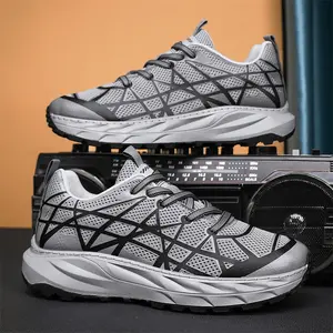 2023 New arrival mesh Fashion autumn Sneakers Oem Custom Luxury Lace-up injection Casual Men's Shoes