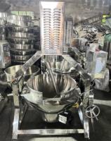 1000 litres commerciale grande poêle à frire SS304 vapeur gaz chauffage électrique chemisé bouilloire de cuisson avec mélangeur