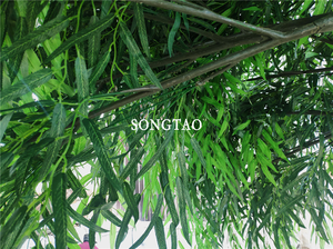 Árboles Artificiales de <span class=keywords><strong>Sauce</strong></span> <span class=keywords><strong>Llorón</strong></span> Colgantes de Plástico Verde para Exteriores, Certificados con Protección UV, para Decoración de Jardines, Oficinas y Hoteles - Product Image 5