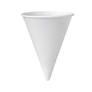 Fábrica al por mayor vasos de cono de papel 4 oz/4,5 oz /6 oz vasos de papel de cono de agua blanca para conos de nieve - Product Image 4