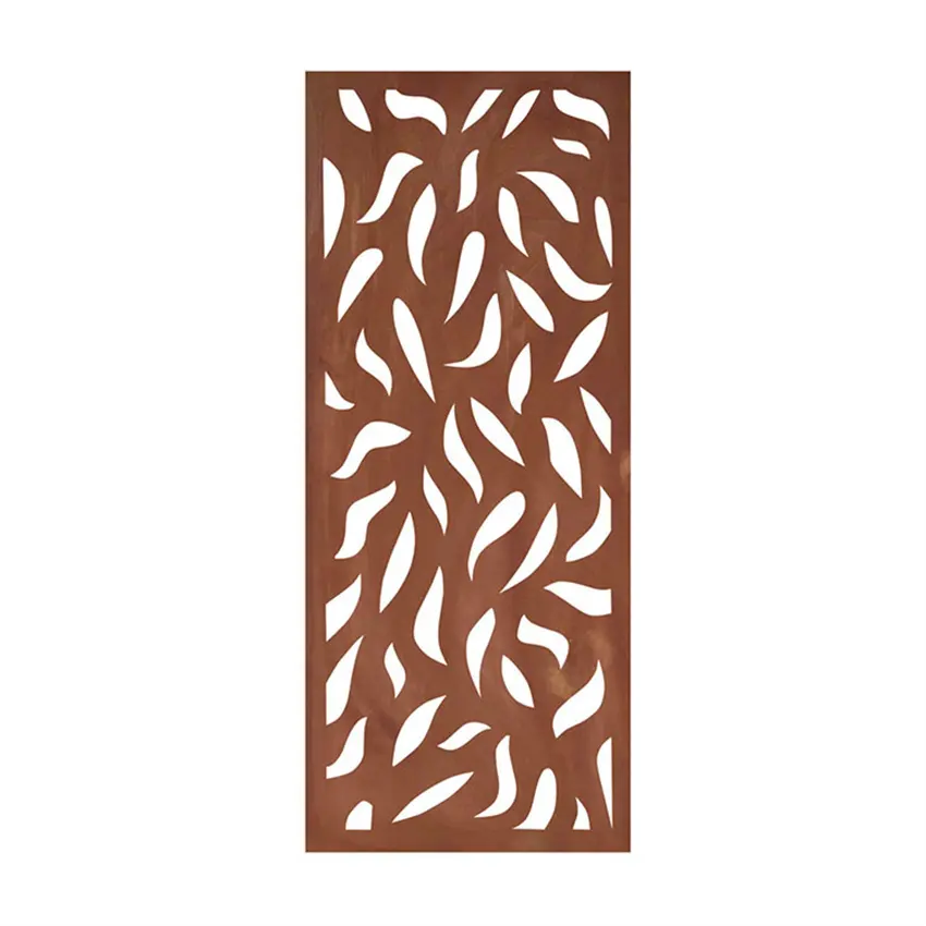 Corten aço cerca painéis/jardim cerca trilhos/metal cerca corten chapa de aço