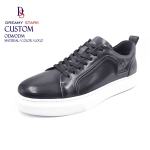 Dreamy Strark, baskets en cuir personnalisées originales à lacets pour hommes, couleur personnalisée, chaussures de marche pour hommes - Product Image 3