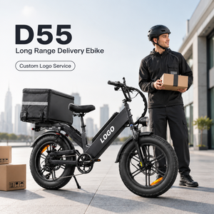 Bicicleta Eléctrica de Reparto D55, 750W, Batería de 48V 55Ah, Neumático Grueso de 20 Pulgadas, E-MTB, Alcance de 240 km, Personalización OEM - Product Image 1