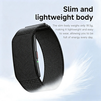 Bracelet intelligent sans écran, étanche IP68, analyse de la santé par IA, moniteur multisports, charge magnétique, unisexe, longue durée de vie de la batterie