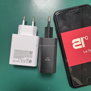 شاحن فائق السرعة T5020 بقوة 50 واط مع تقنية الشحن السريع QC3.0 ومنفذ USB-C ومحول طاقة PD وشاحن حائط USB-A لهواتف S23U وNOTE 10 - Product Image 2