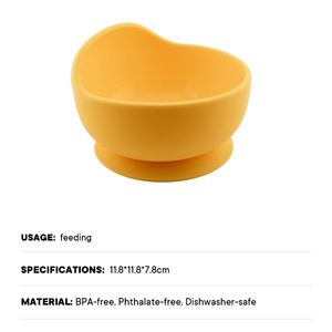 Nuevo Plato y Cuchara de Silicona Reciclada, Libres de BPA, Vajilla Manual Biodegradable para la Alimentación del Bebé - Product Image 6