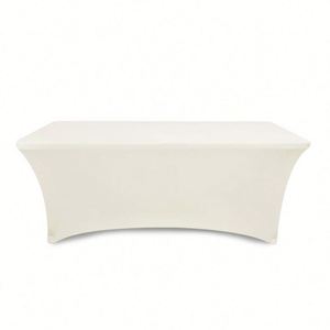 Non-fitted Simple Pleated Custom Wholesale Casual Stretchable Digital Printing Economical Polyester Trestle <b>Table</b> Cloth for - Product Image 6