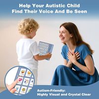 Aide à la communication portable en ABS pour la thérapie du langage de l'autisme et la rééducation post-AVC, pour les enfants de 5 à 7 ans