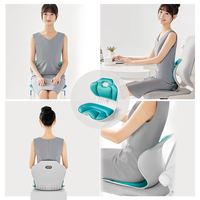 Correcteur de Posture de Soutien Lombaire Orthopédique et Ergonomique pour le Soulagement de la Douleur dorsale Bureau Maison Coussin en Mousse à Mémoire Chaise