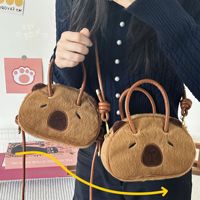 Sac à dos en peluche Capybara, petit sac à dos mignon pour fille, respirant, ultra-léger, antibactérien