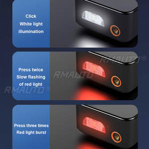 Pompe à air électrique portable sans fil 12V 140PSI 6000mAh pour pneus de voiture, gonfleur numérique de pneus avec mesure de pression / lumière d'urgence - Product Image 6