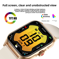 Montre connectée VVS avec écran TFT de 1,85 pouces, surveillance de la fréquence cardiaque, suivi de la santé, modes de fitness