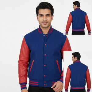เสื้อแจ็กเก็ตผู้ชายหลากสีและโลโก้ - Product Image 1