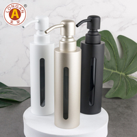 Distributeur suspendu de savon pour le bain en acier inoxydable personnalisé or noir blanc à montage mural bouteille de lotion pour le corps shampooing savon pour le bain